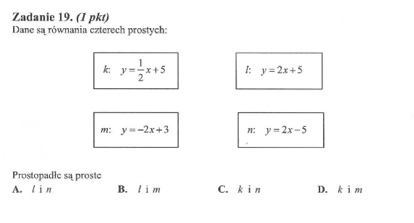 Matura poprawkowa matematyka 2014