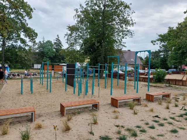 Strefa "street workout" w centrum Jarosławca.