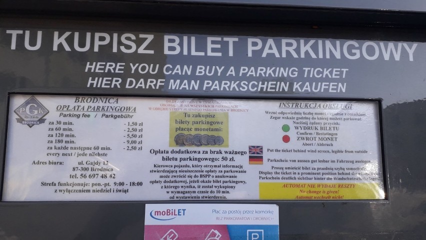 Kierowcy, pilnujcie się. 50 złotych - za brak ważnego biletu za postój na parkingu SPP w Brodnicy. Od kiedy? 