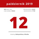 Dziś 12. października. Sprawdź, jaka dziś będzie pogoda, kto ma imieniny i co wydarzyło się tego dnia