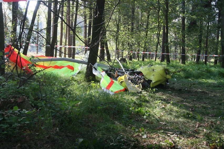 Wypadek motolotni w Rybniku