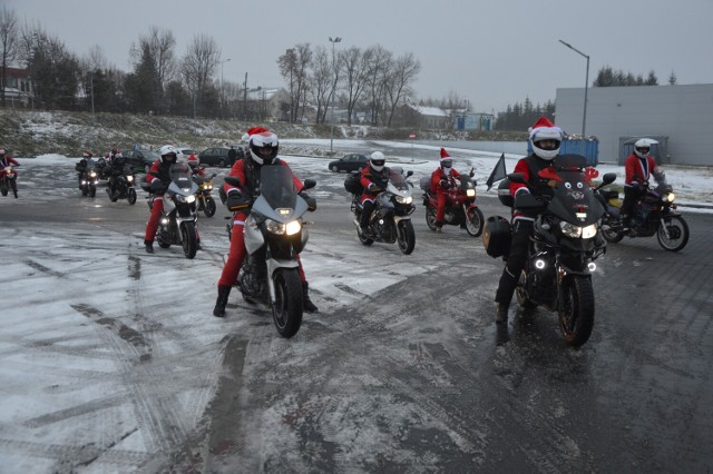 Moto Mikołaje z grupy Moto Riders Bełchatów, 3 grudnia 2022