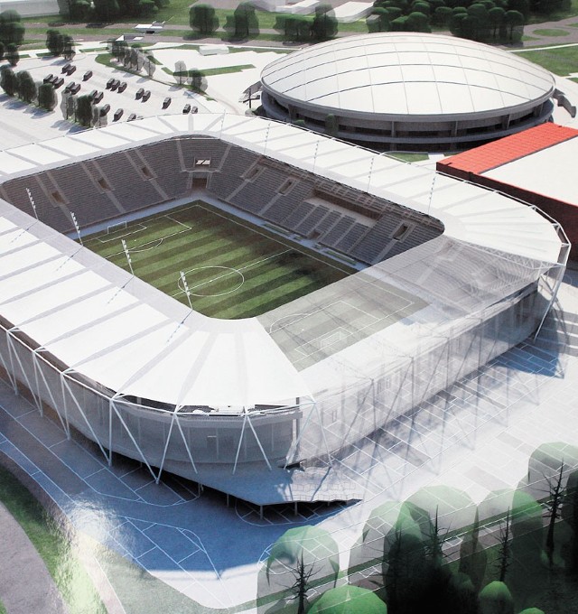 Taki projekt stadionu przygotowała firma z Górnego Śląska
