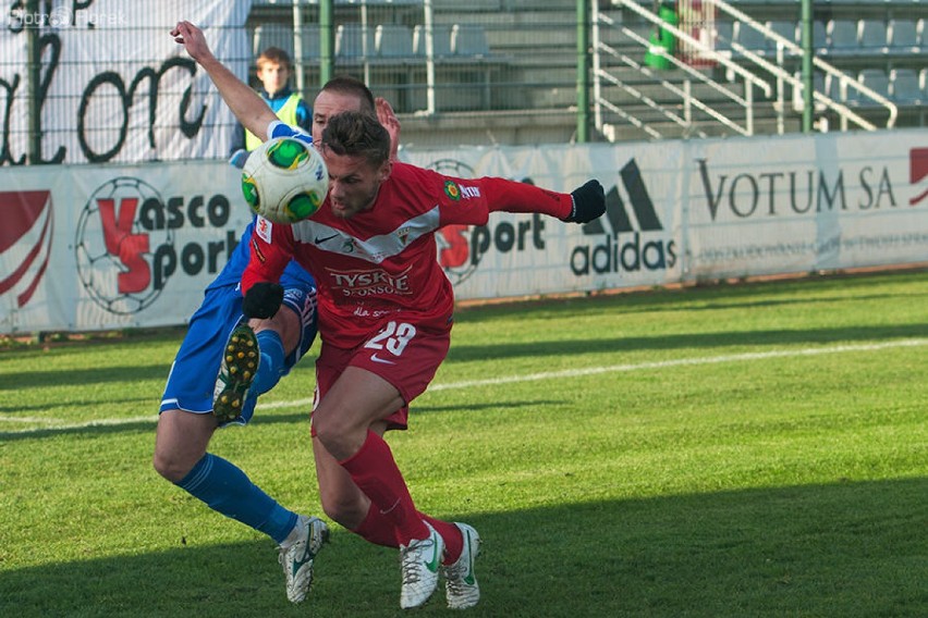 1.liga: Miedź Legnica – GKS Tychy 0:0  Fot. Piotr Florek
