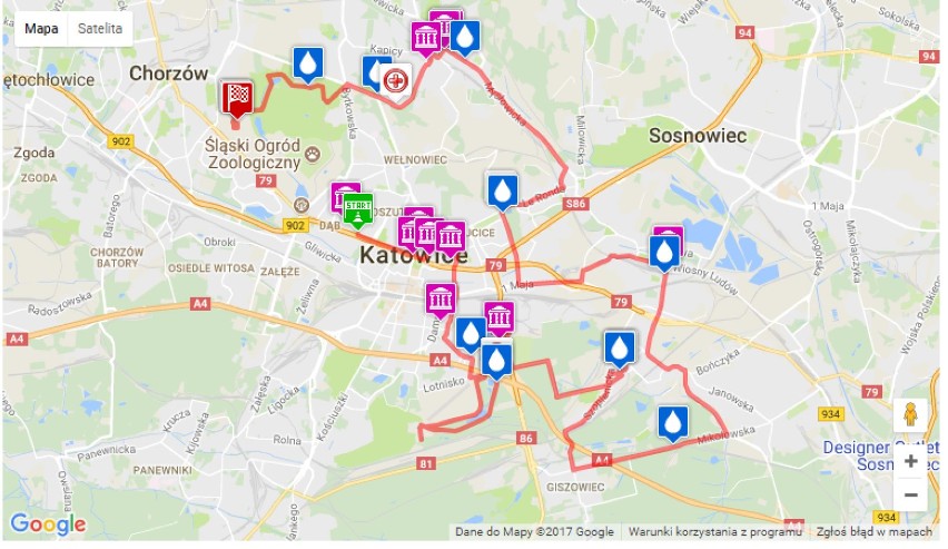 Silesia Marathon 2017 - utrudnienia w ruchu [MAPA]