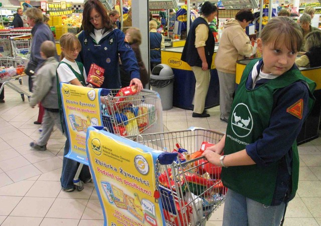 Zbiórka Śląskiego Banku Żywności w Zabrzu