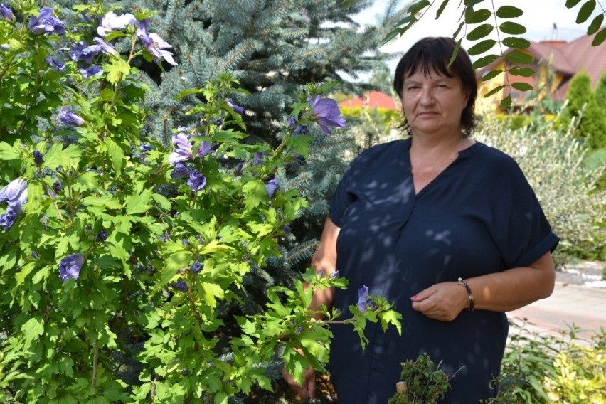 Marzena Szczepaniak w swoim ogrodzie