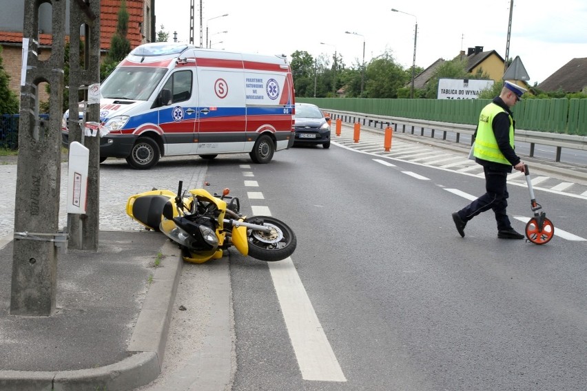 Zderzenie dwóch motocyklistów