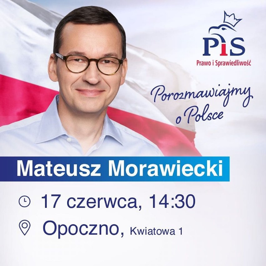Premier Mateusz Morawiecki spotka się z mieszkańcami regionu w Opocznie