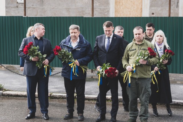 Schreiber i Koperska w Ukrainie. Samorządowcy z Łódzkiego z wizytą w Kijowie. Spotkali się z Zełenskim