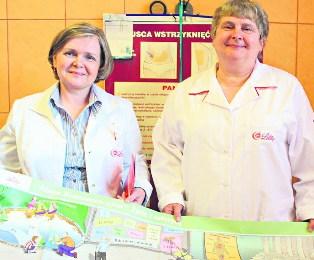 Małgorzata Zagalak (po lewej, dietetyczka) i Danuta Kaczmarczyk (pielęgniarka) doradzą chorym