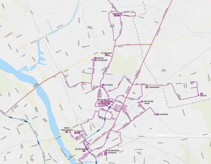 Według projektu autobusy linii 120 dojadą do stacji metra...