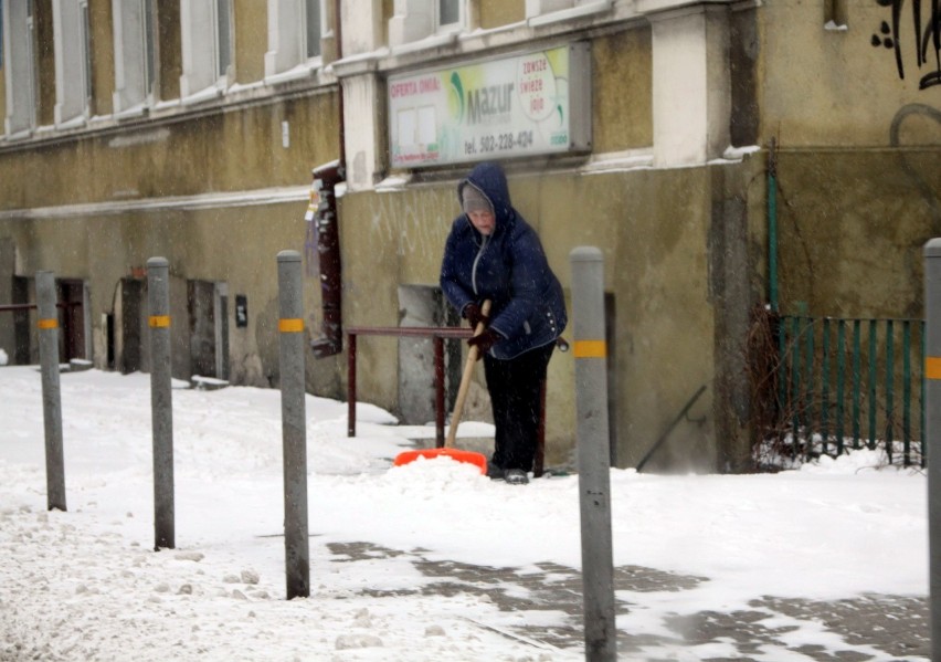 Zima wróciła do Lublina. Miasto przykrył śnieg (ZDJĘCIA)
