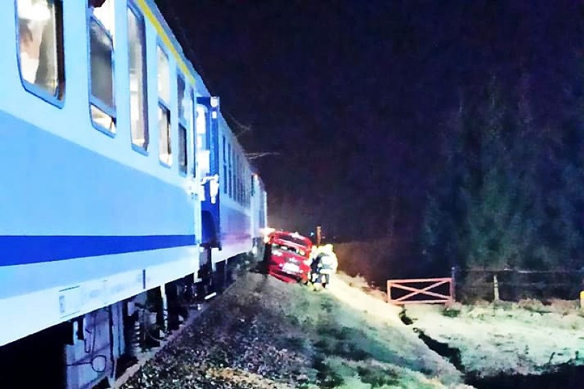 Wypadek na przejeździe kolejowym w Bieczu