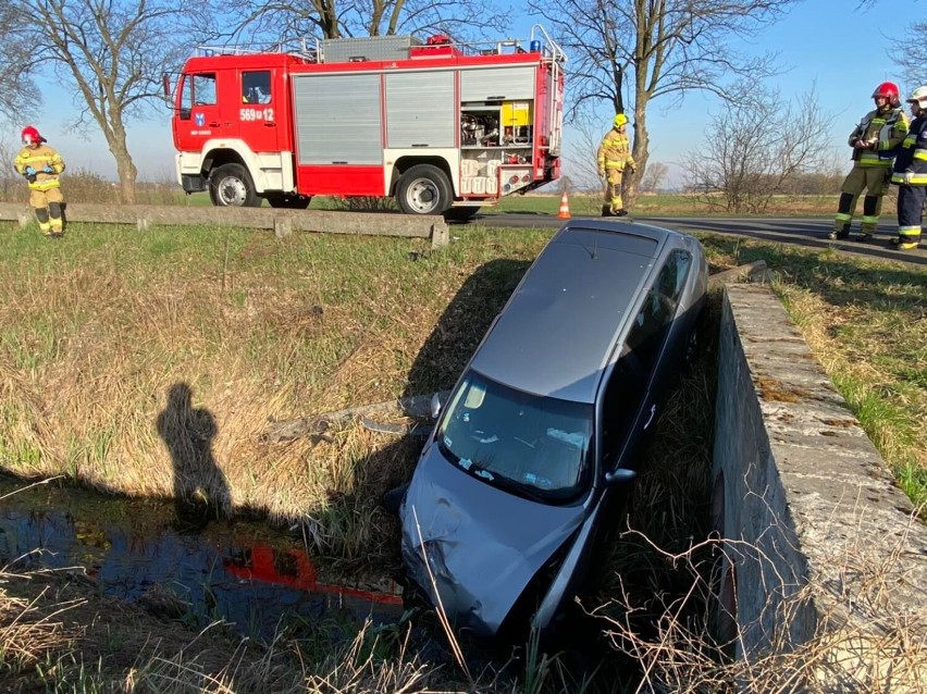 Kolizja na drodze powiatowej Chocz - Broniszewice