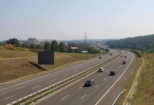 Kraków- autostrada A4.