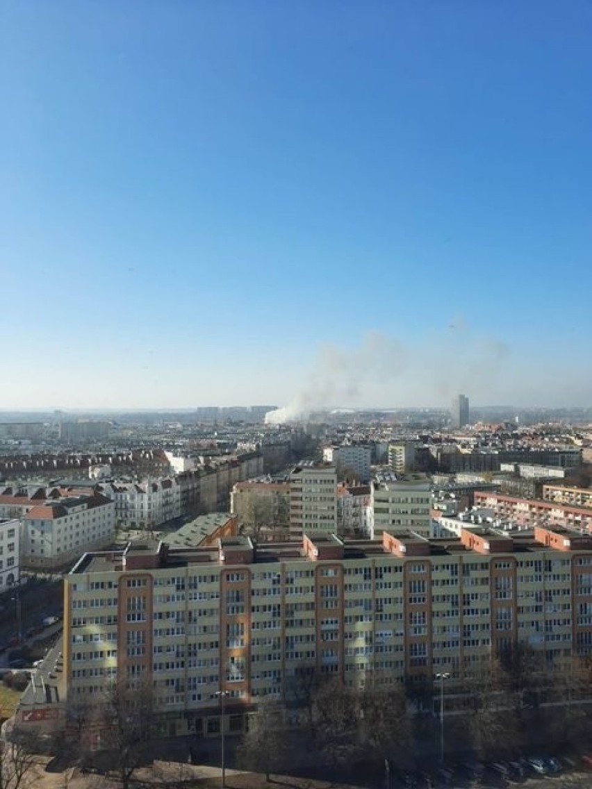 Pożar przy ul. Jagiellońskiej w Szczecinie - 3.03.2021