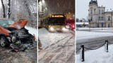 Atak zimy w Koszalinie i regionie. Intensywne opady śniegu dały się we znaki kierowcom [ZDJĘCIA]