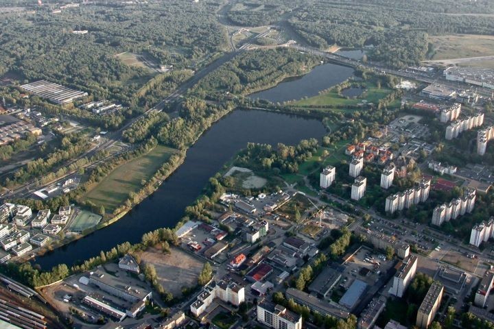 Katowice: Dolina Trzech Stawów z lotu ptaka [ZDJĘCIA]