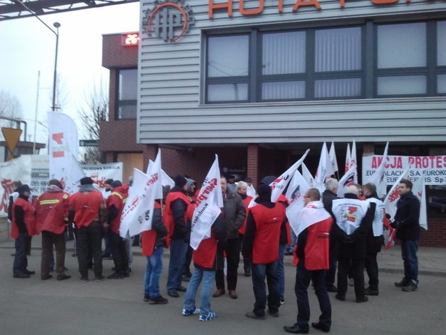 Strajk generalny 2013 na śląsku: Ruda Śląska, Huta Pokój