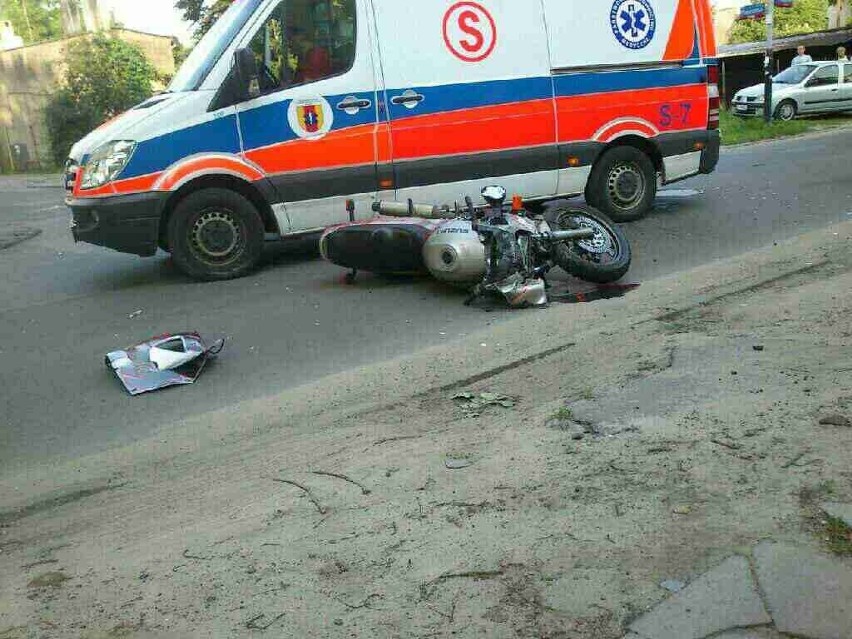 Wypadek na skrzyżowaniu ul. Tuszyńskiej z ul. Piaseczną