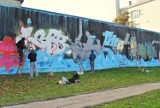 Kreatywne graffiti na murach Wodociągów Białostockich