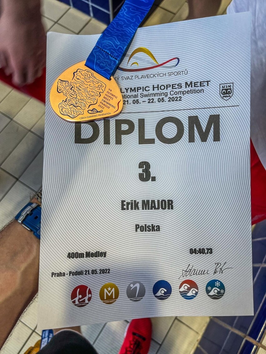 Erik Major brązowym medalistą Międzynarodowych Zawodów Pływackich