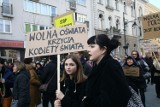 Strajk Kobiet w Łodzi. Protest 8 marca na Piotrkowskiej [ZDJĘCIA]
