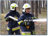 Ćwiczenia Straży Pożarnej w Nadleśnictwie Wronki. Ćwiczyli i.... pomagali.