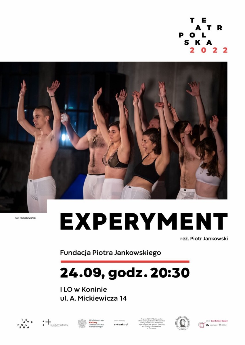 Teatr Polska 2022 już wkrótce w Koninie! Tego „Experymentu” nie zapomnisz!