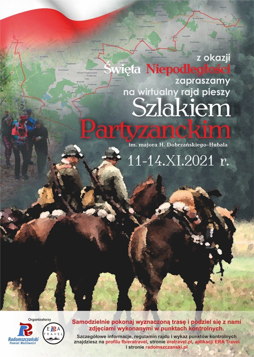 Święto Niepodległości w Radomsku. Era Travel zaprasza na Rajd Pieszy Szlakiem Partyzanckim