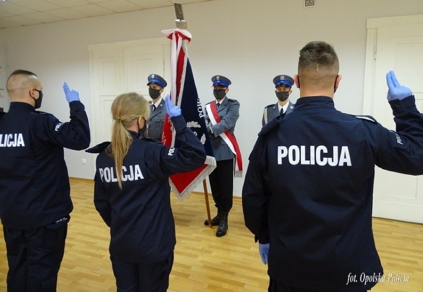 Nowi policjanci z Opolszczyzny złożyli ślubowanie.