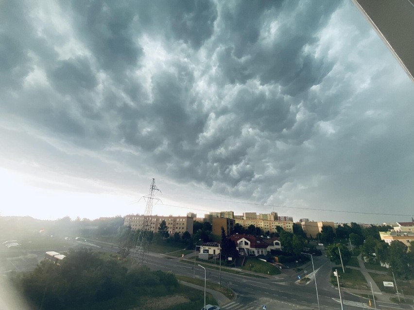Burza na osiedlu Na Stoku w Kielcach