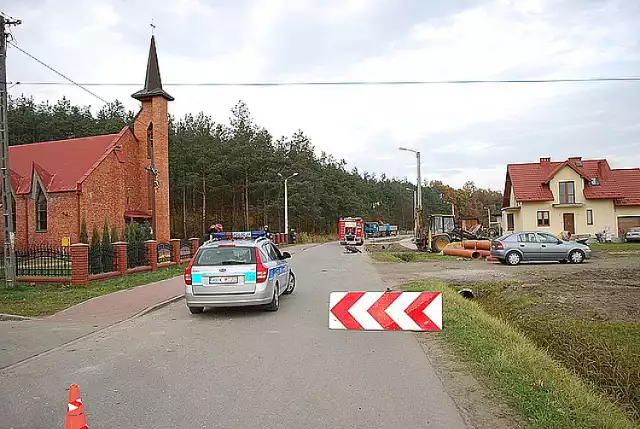 Wypadek w Ławnicy. Ranny został kierowca motoroweru