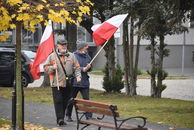 Wiec poparcia i solidarności dla funkcjonariuszy i funkcjonariuszek Straży Granicznej w Krośnie Odrzańskim.