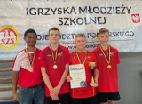 Władysławowo i powiatowe igrzyska dzieci w badmintonie. Mistrzami: Jakub Karbowniczek, Maksymilian Szweda, Piotr Dodot, Szymon Zasada | FOT