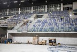 Radom. Budowa hali i stadionu przy ulicy Struga. Trwają prace wykończeniowe i drogowe