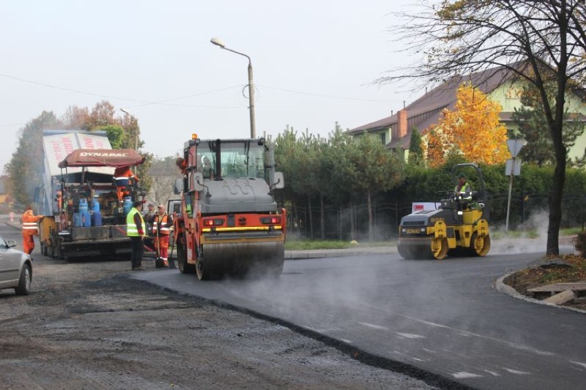 Trwa remont ulicu Bursztynowej