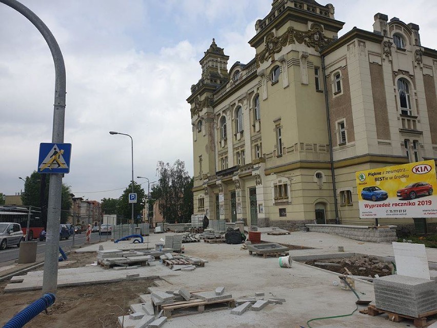 Strefa wejścia Teatru C.K. Norwida w przebudowie