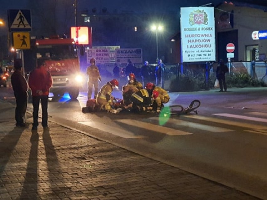 Śmiertelne potrącenie rowerzysty przy ul. Kaliskiej w Sycowie [FOTO]