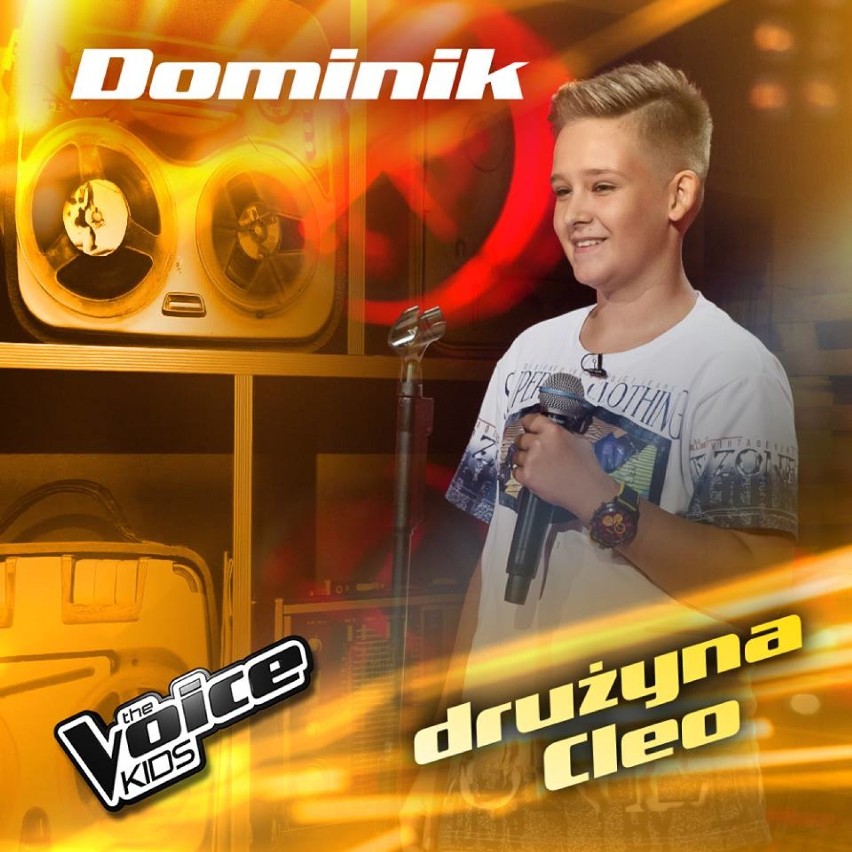 Dominik Ciach z Niewiadowa w The Voice Kids. Wybrał drużynę Cleo [ZDJĘCIA]