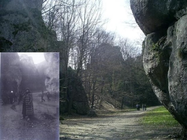 Ojc&oacute;w - pierwszy raz tutaj byłam ze szkolną wycieczką  7.11.1971 r. Powr&oacute;ciłam po 39 latach 27.04.2010 r. Wiele tutaj się zmieniło. Wtedy patrzyłam na OPN oczami nastolatki, dzisiaj dojrzałej kobiety. Powr&oacute;cić tu. Fot. archiwum domowe