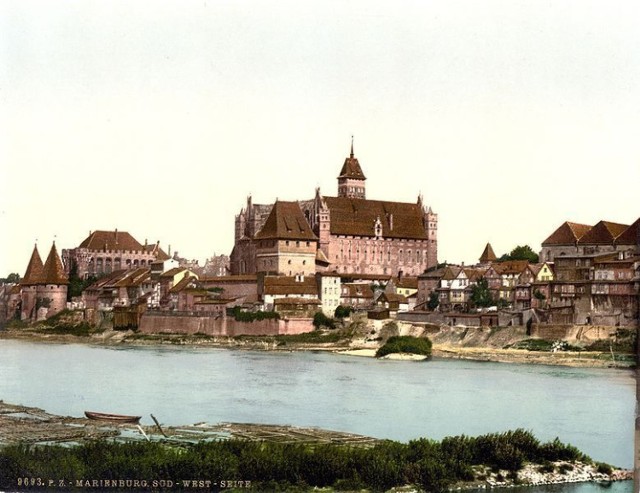 Zamek w Malborku ok. 1895 r.