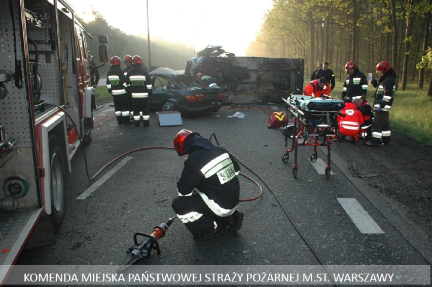 Wypadek na ul. Czecha w Warszawie - 10 maja 2012