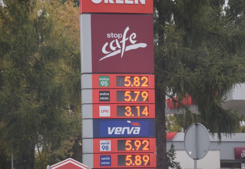 Wysokie ceny paliw na stacjach w Zduńskiej Woli. Czy to już czas na paragony grozy?
