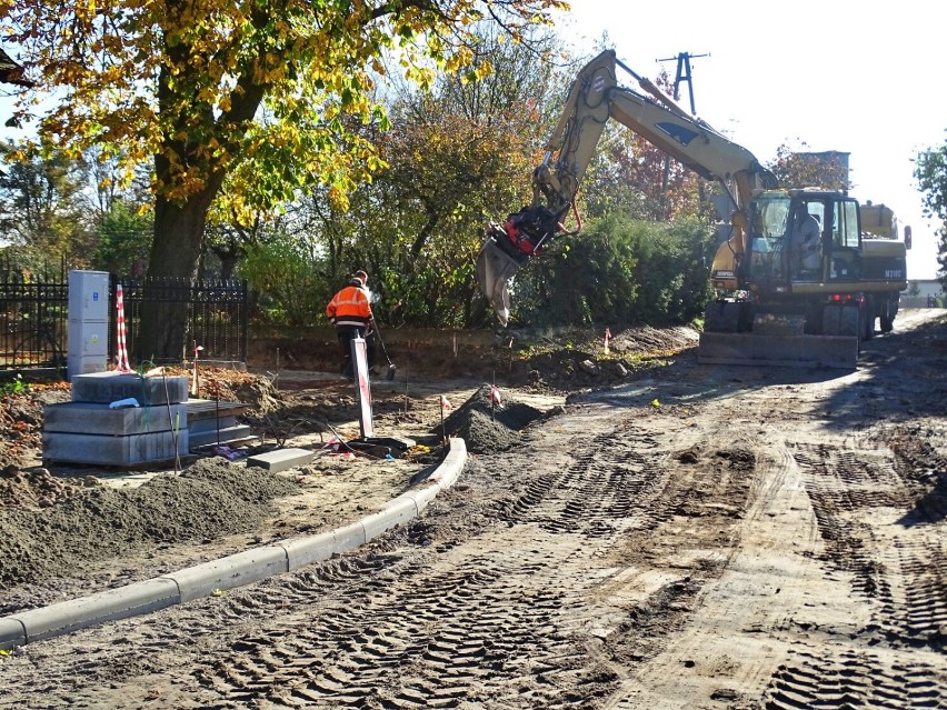 Tak wygląda budowa ulicy Wedrowskiego w Przysiersku