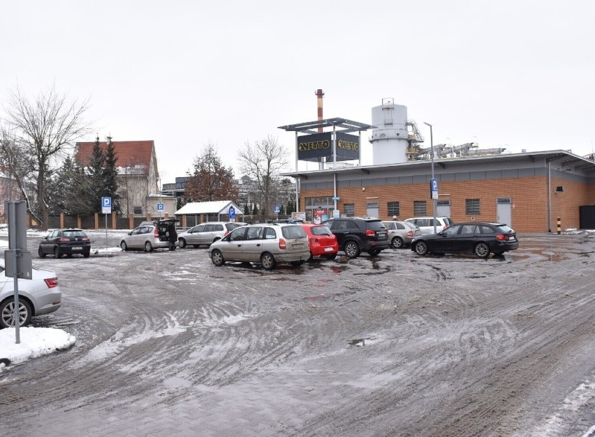 Płatny parking przy Netto w Malborku