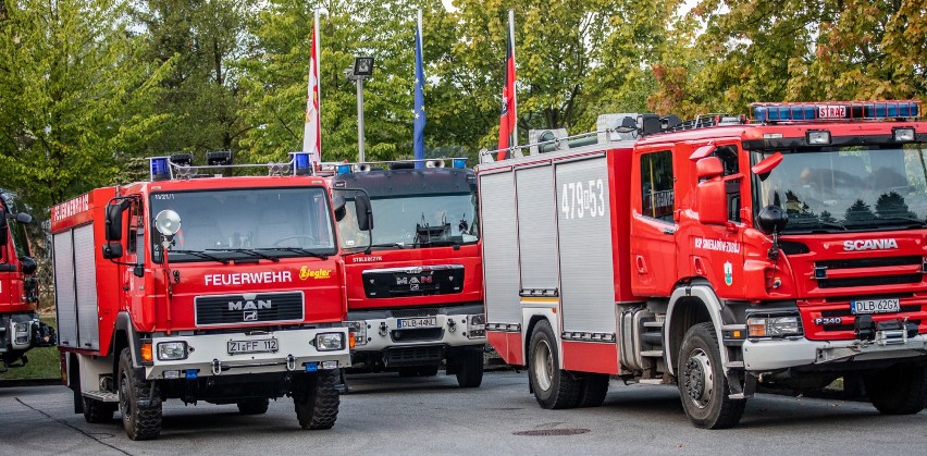 Blisko 150 strażaków z Polski i Niemiec brało udział w ćwiczeniach. Akcja: katastrofa kolejowa