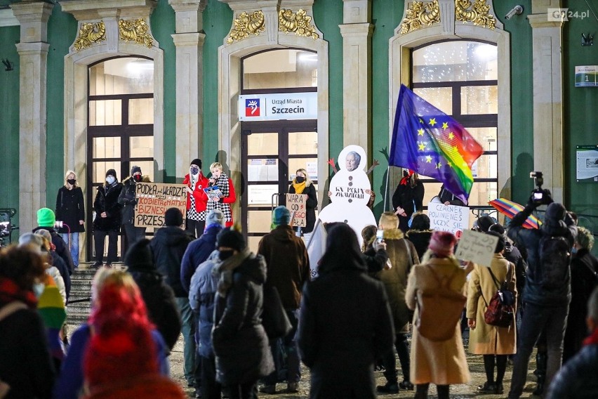 Protest kobiet w Szczecinie - 22.12.2020
