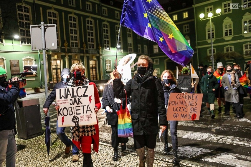 Protest kobiet w Szczecinie - 22.12.2020